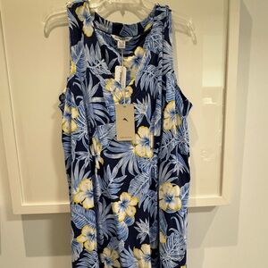 Bahama blossoms Floral Sleeveless Dress by Tommy Bahama NWT xl